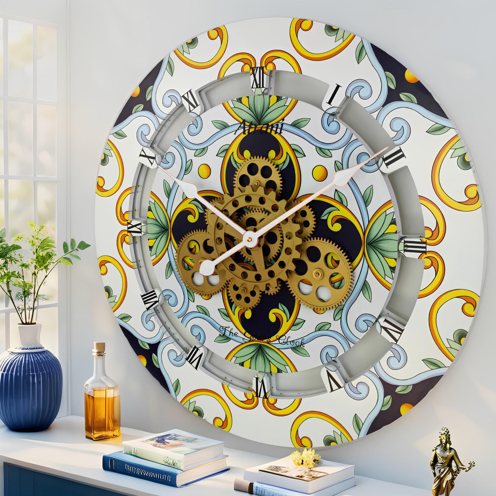 ITALY LINE WALL CLOCK ROUND 24 INCH ATRANI